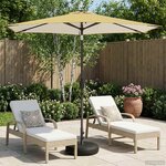 vidaXL Parasol de jardin avec lampes LED 270 x 270 cm Polyester