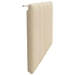 vidaXL Coussin de tête de lit Hanko crème 90 cm tissu