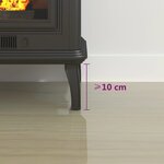 vidaXL Plaque de verre pour cheminée 100x50 cm