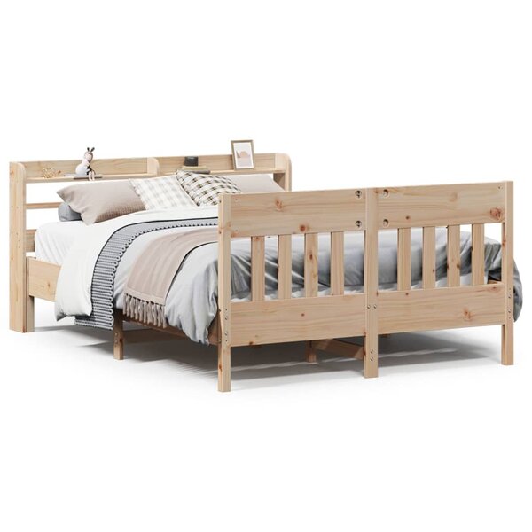vidaXL Cadre de lit sans matelas 140x200 cm bois massif de pin