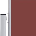 vidaXL Auvent latéral rétractable Marron 180x1200 cm