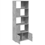 vidaXL Bibliothèque gris béton 70x36x189 cm bois d'ingénierie