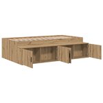 vidaXL Cadre de Lit de Rangement Chêne Artisan 80x200 cm