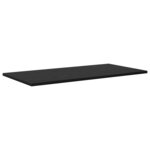 vidaXL Étagère à livres 4 Pièces Noir 80 x 40 x 1.5 cm Bois d'ingénierie