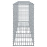 vidaXL Panier gabion avec couvercle 300x50x100 cm fer galvanisé