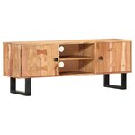 vidaXL Meuble TV 118x30x45 cm Bois d'acacia massif
