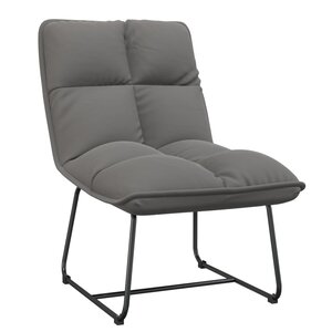 vidaXL Chaise de détente avec cadre en métal Gris clair Velours