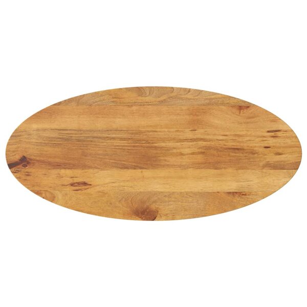 vidaXL Dessus de table 120x50x2 5 cm ovale bois massif de manguier