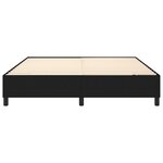 vidaXL Cadre de lit sans matelas noir 160x200 cm tissu