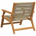 vidaXL Mobilier de jardin 2 Pièces Beige 78 x 67 x 73cm