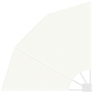 vidaXL Écran de confidentialité pour balcon Crème 115 x 115 cm tissu