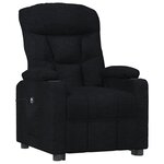 vidaXL Fauteuil inclinable électrique Noir Tissu