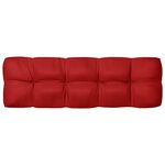vidaXL Coussins de canapé palette lot de 7 Rouge