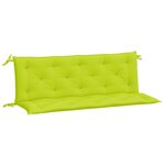 vidaXL Coussins de banc de jardin 2 Pièces vert vif tissu Oxford