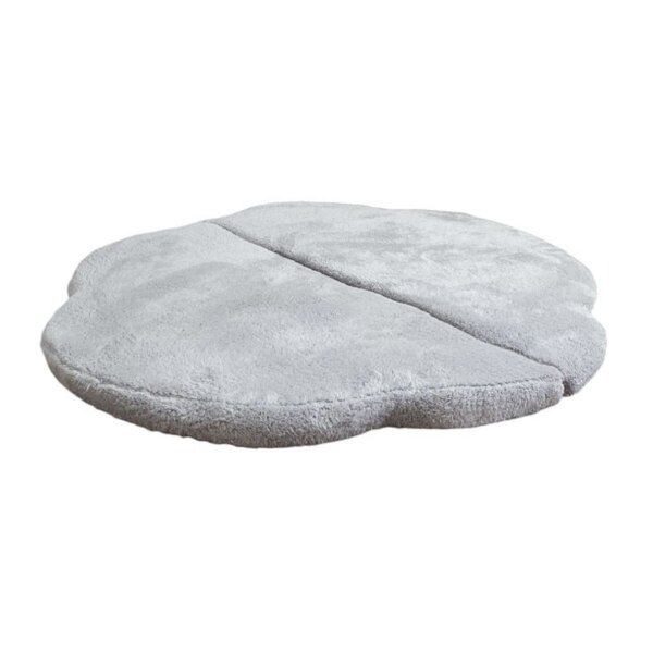 Tapis de jeu nuage en peluche Gris clair