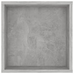 Vidaxl meuble tv mural gris béton 102x35x35 cm aggloméré
