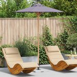 vidaXL Parasol de jardin Gris foncé 180 x 180 x 230 cm Bambou