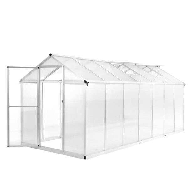 vidaXL Serre Aluminium 421x190x195 cm 15 6 m³
