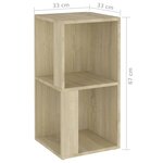 vidaXL Armoire d'angle Chêne sonoma 33x33x67 cm Bois d'ingénierie