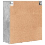 vidaXL Cabinet à chaussures Gris béton 103x30x51 cm Bois d'ingénierie