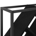 vidaXL Étagère à vin Chêne noir 51 x 18 x 52 5 cm Bois d'ingénierie