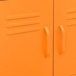 vidaXL Armoire de rangement Orange 60x35x56 cm Acier