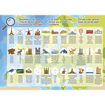 Puzzle - Carte de l'Europe - Animaux - Monuments - Jeu éducatif - 150 pièces - Dès 6 ans