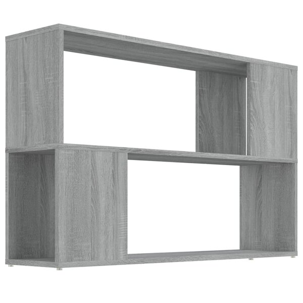 vidaXL Bibliothèque Sonoma gris 100x24x63 cm Bois d'ingénierie
