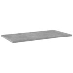 vidaXL Panneaux de bibliothèque 4 Pièces Gris béton 60x30x1 5cm Aggloméré