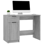 vidaXL Bureau Sonoma gris 100x50x75 cm Bois d'ingénierie