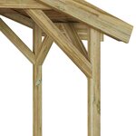 vidaXL Abri pour barbecue Marron 133.5 x 63 x 200 cm Pin imprégné