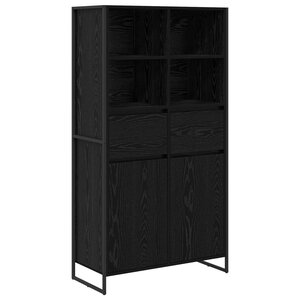 vidaXL Buffet 2 Pièces Chêne noir 81 x 36 x 150.5 cm Bois d'ingénierie