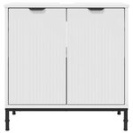 vidaXL Meuble de Lavabo de Salle de Bain Blanc 60 5 x 33 5 x 61 cm