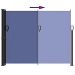vidaXL Auvent latéral rétractable bleu 160x300 cm
