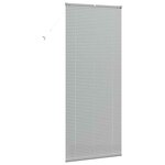 vidaXL Store de Fenêtre avec des rideaux Autre Argenté 90 x 220 cm Aluminium
