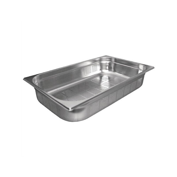 Bac gastro inox perforé gn 1/1 - 100 mm - vogue -  - inox13 5 530x100x325mm