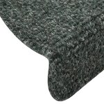 vidaXL Tapis autoadhésifs de marches 10 Pièces Vert 56x17x3 cm Aiguilleté