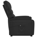 vidaXL Fauteuil Noir Similicuir