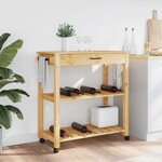 vidaXL Chariot de cuisine MONZA 84x40x88 5 cm bois massif de pin