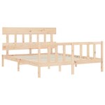 vidaXL Cadre de lit sans matelas bois de pin massif