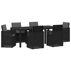 vidaXL Ensemble de salle à manger pour jardin 7 Pièces Anthracite PP