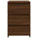 vidaXL Tables de chevet 2Pièces Chêne marron 40x35x62 5cm Bois ingénierie