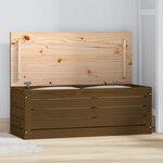 vidaXL Boîte de rangement Marron miel 89x36 5x33 cm Bois massif pin