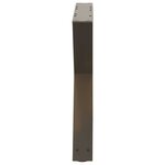 vidaXL Pieds de table basse 2 pièces Acier naturel 50 x (42-43 3) cm Acier