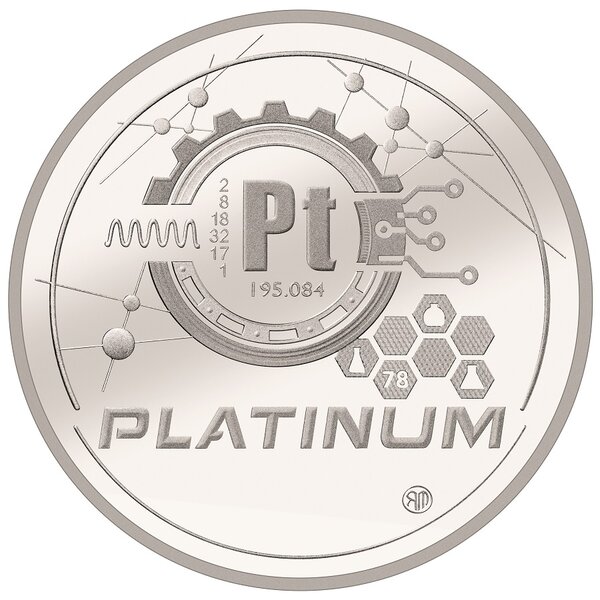 Pièce de monnaie suisse 25 Francs Platine 2022 – Platine BE
