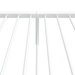 vidaXL Cadre de lit métal sans matelas et pied de lit blanc 100x190 cm