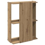 vidaXL Bibliothèque à 3 niveaux chêne artisanal 60x30x80 cm