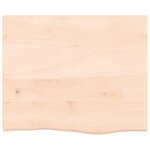 vidaXL Étagère de vasque murale acier et bois de chêne massif