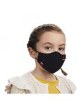 2 masques lavables noir antimicrobien  (l / adulte)
