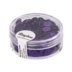 Sequins lilas foncé ø6 mm bombés 6 g lavable